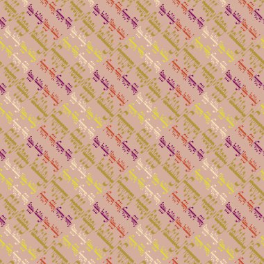 Arapça metin mutlu tatil çok renkli seamless modeli.