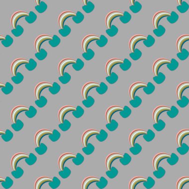 Gökkuşağı seamless modeli. Gökkuşağı Dizayn Tekstil, iç tasarım, keten, vb için. Şirin soyut çocuklar arka plan.