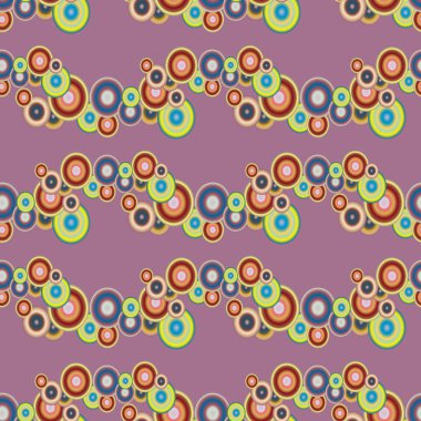 Soyut geometrik renkli seamless modeli daireler, arka plan ile