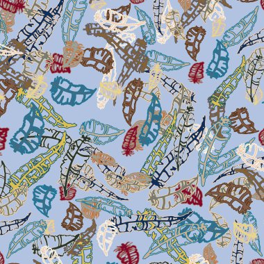 Tüyler, vektör çizim ile zemin 