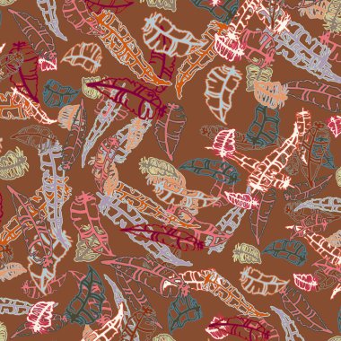 Tüyler, vektör çizim ile zemin 