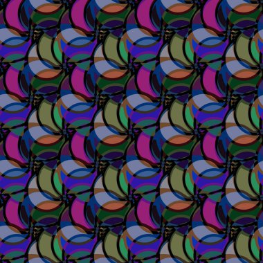 soyut geometrik renk desenli vektör çizimi