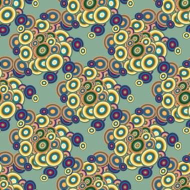 Soyut geometrik renkli seamless modeli daireler ile