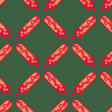 Kimya test tüpleri parlak arka plan üzerinde. Seamless modeli.