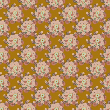 Soyut geometrik renkli seamless modeli daireler ile