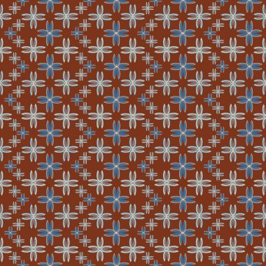 Çiçekler, vektör çizim ile çok renkli geometrik seamless modeli 