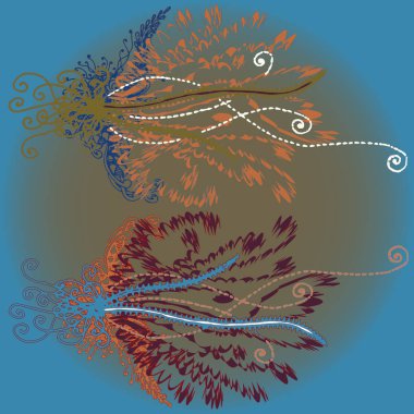 Yeni tasarım çalışmaları için el yapımı doodle ile soyut desen.