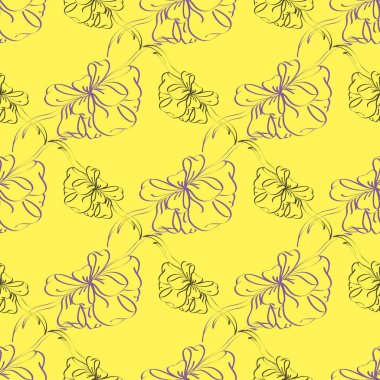 Çok renkli yay ve kurdeleler parlak seamless modeli.