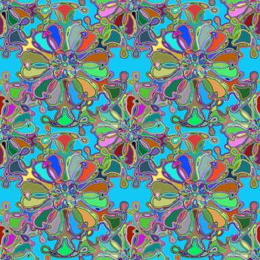 Soyut kaleydoskop renkli Dikişsiz desen arka planı için. 