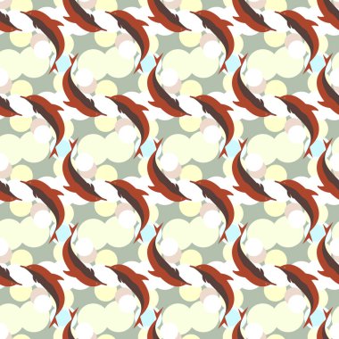 Yunuslar su altında çizim arka planı için bir sürü ile sorunsuz doku