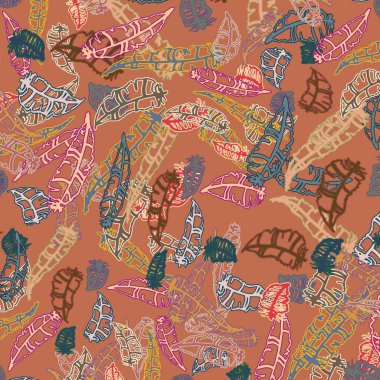 Tüyler, vektör çizim ile zemin 