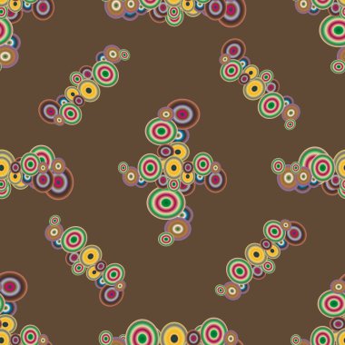 Soyut geometrik renkli seamless modeli daireler ile