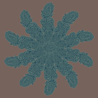 Stil zentangle yeni simetrik mandala doodle ile sanat esin kaynağı oldu. Duvar kağıdı, desen dolgularını, web sayfaları, yüzey dokuları için dekoratif nesne-ebilmek var olmak kullanılmış.