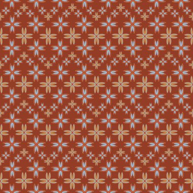 Çiçekler, vektör çizim ile çok renkli geometrik seamless modeli 