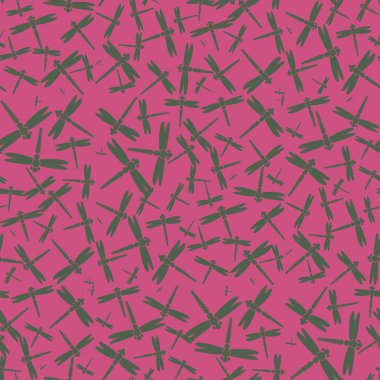 Dekoratif renkli seamless modeli ile şirin yusufçuk