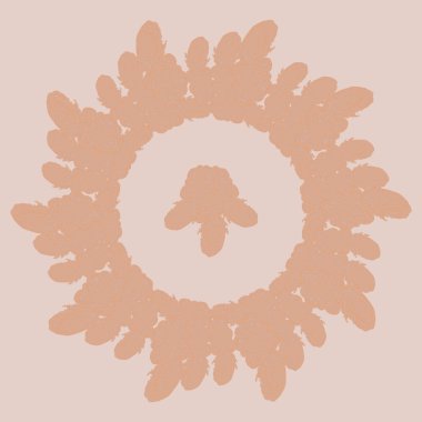 Stil zentangle yeni simetrik mandala sanat doodle ile esinlenerek.. 