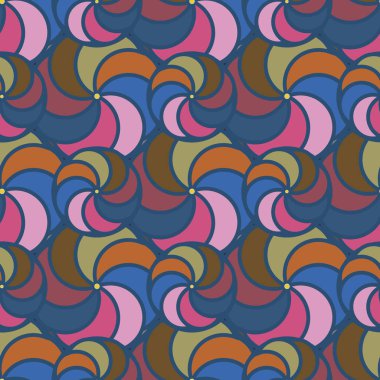 soyut geometrik renk desenli vektör çizimi