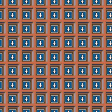 Ok düğmeleri ile Dikişsiz soyut desen