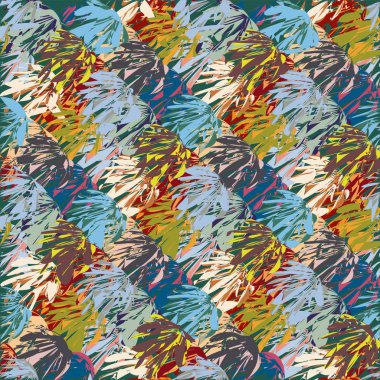 Soyut geometrik renkli seamless modeli, arka plan