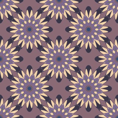  soyut çiçek geometrik Dikişsiz desen arka planı için