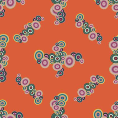 Soyut geometrik renkli seamless modeli daireler ile