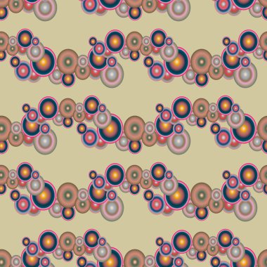 Soyut geometrik renkli seamless modeli daireler, arka plan ile