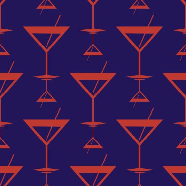 Tropik kokteyller renkli seamless modeli