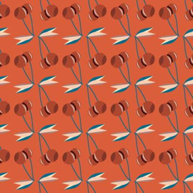 kiraz seamless modeli. Tekstil Ambalaj ve duvar kağıtları için iyi.