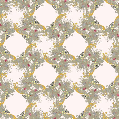 Soyut seamless modeli el yapımı doodle ile yeni tasarım çalışmaları için