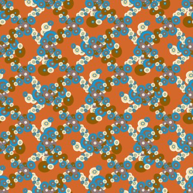 Soyut geometrik renkli seamless modeli daireler, arka plan ile