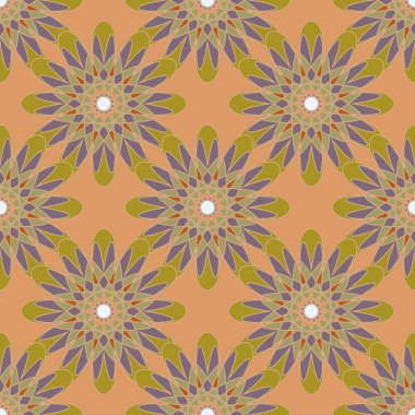  soyut çiçek geometrik Dikişsiz desen arka planı için