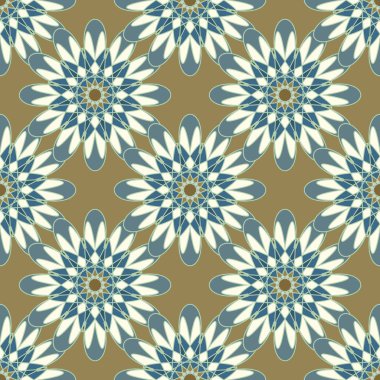  soyut çiçek geometrik Dikişsiz desen arka planı için