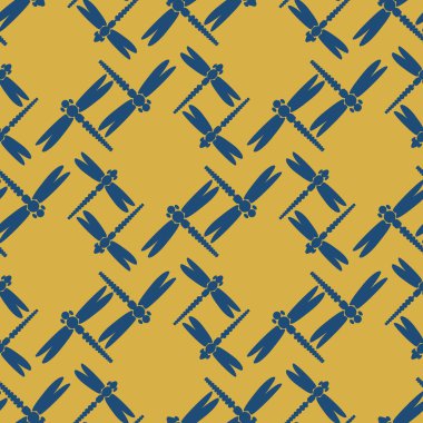 Dekoratif renkli seamless modeli ile şirin yusufçuk