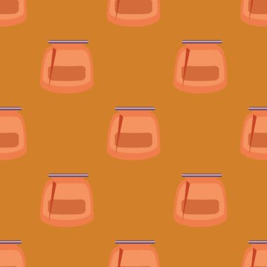 Kavanoz ile rustik ev konserve yeni dikişsiz desen arka planı için.