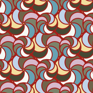 soyut geometrik renk desenli vektör çizimi