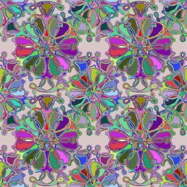 Soyut kaleydoskop renkli Dikişsiz desen arka planı için. 
