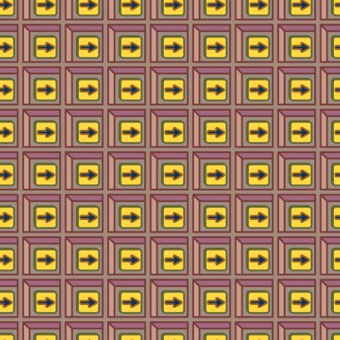 Ok düğmeleri ile Dikişsiz soyut desen