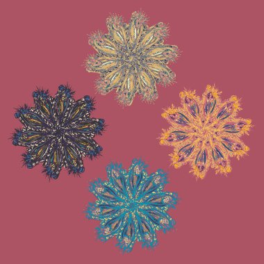 Stil zentangle yeni simetrik mandala doodle ile sanat esin kaynağı oldu. Duvar kağıdı, desen dolgularını, web sayfaları, yüzey dokuları için dekoratif nesne-ebilmek var olmak kullanılmış.