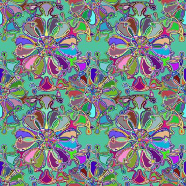 Soyut kaleydoskop renkli Dikişsiz desen arka planı için. 