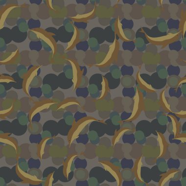 Yunuslar su altında çizim arka planı için bir sürü ile sorunsuz doku