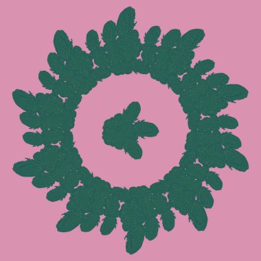 Stil zentangle yeni simetrik mandala sanat doodle ile esinlenerek.. 