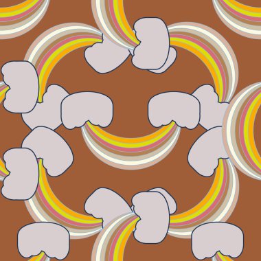 Gökkuşağı seamless modeli. Gökkuşağı Dizayn Tekstil, iç tasarım, keten, vb için. Şirin soyut çocuklar arka plan.