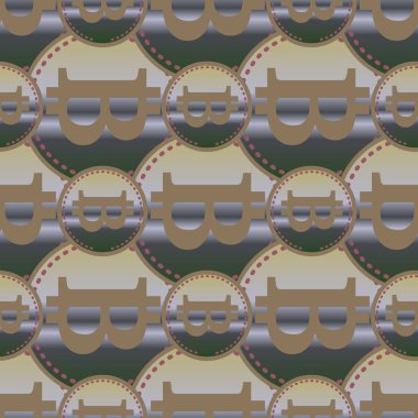 bitcoins parlak parlak pahalı sikkeleri ile Seamless modeli 