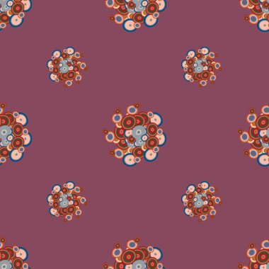 Soyut geometrik renkli seamless modeli daireler ile