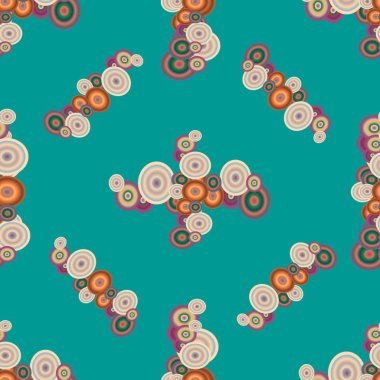 Soyut geometrik renkli seamless modeli daireler ile