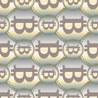 bitcoins parlak parlak pahalı sikkeleri ile Seamless modeli 