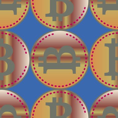 bitcoins parlak parlak pahalı sikkeleri ile Seamless modeli 