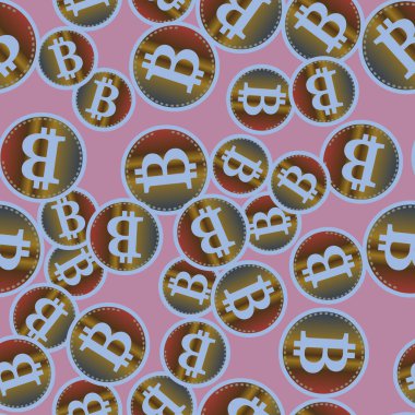 bitcoins parlak parlak pahalı sikkeleri ile Seamless modeli 