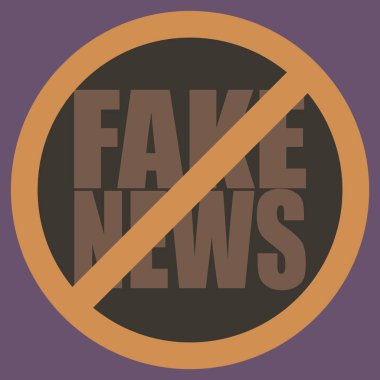 Logo sahte haberlerle kavramsal seamless modeli. İnsanlığın küresel sorunları.