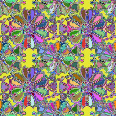 Soyut kaleydoskop renkli Dikişsiz desen arka planı için. 